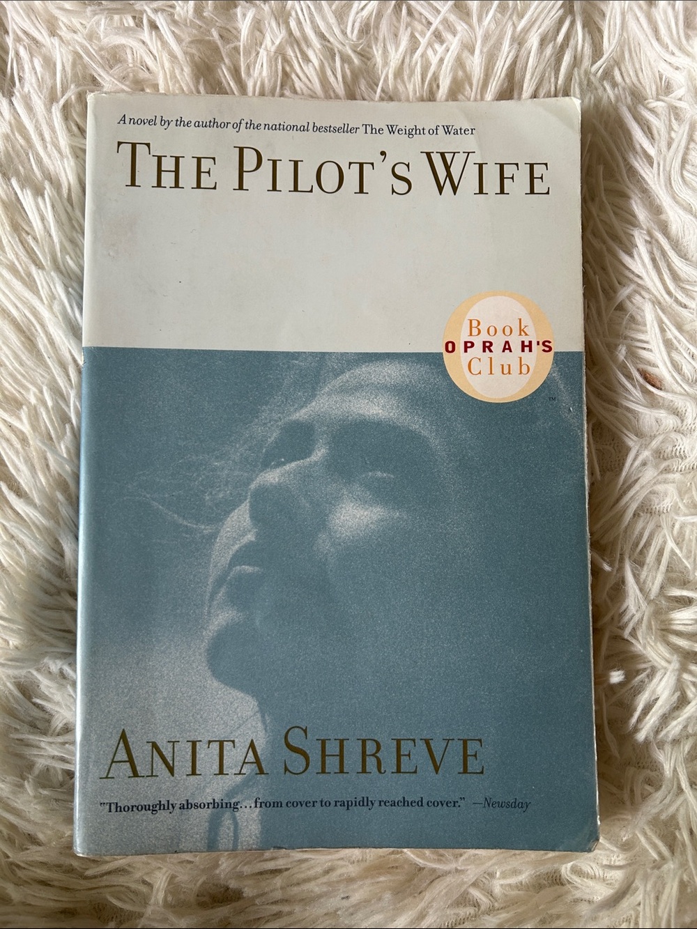 The Pilot's Wife by Anita Shreve - Blue Paperback, Oprah book club